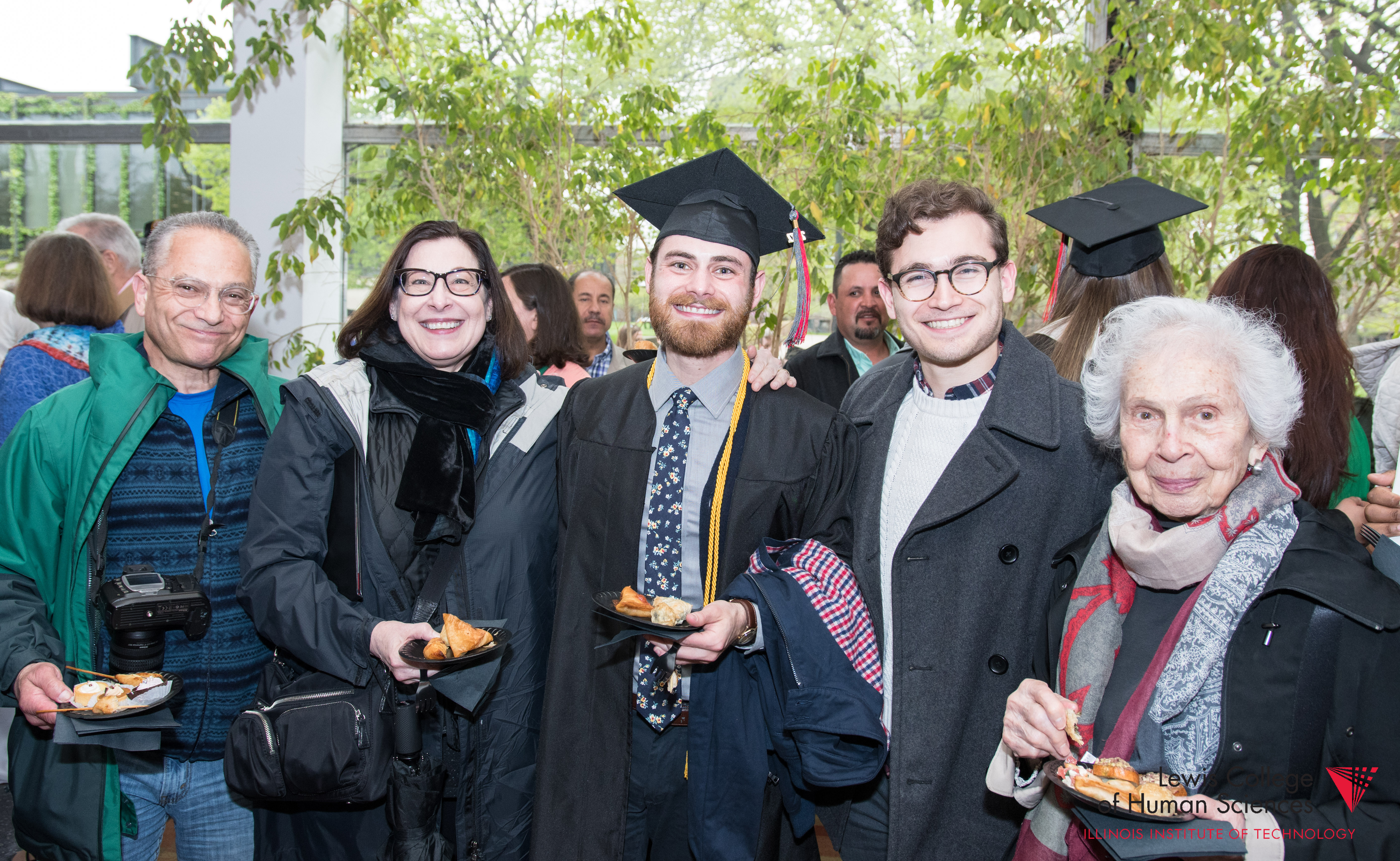 At the graduation ceremony reception with my folks